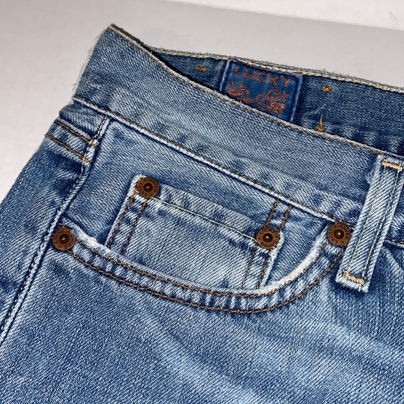 Lucky Brand Women’s Size 12 / 31 Sugar Baby Crop Denim Blue Jeans - Picture 12 of 14